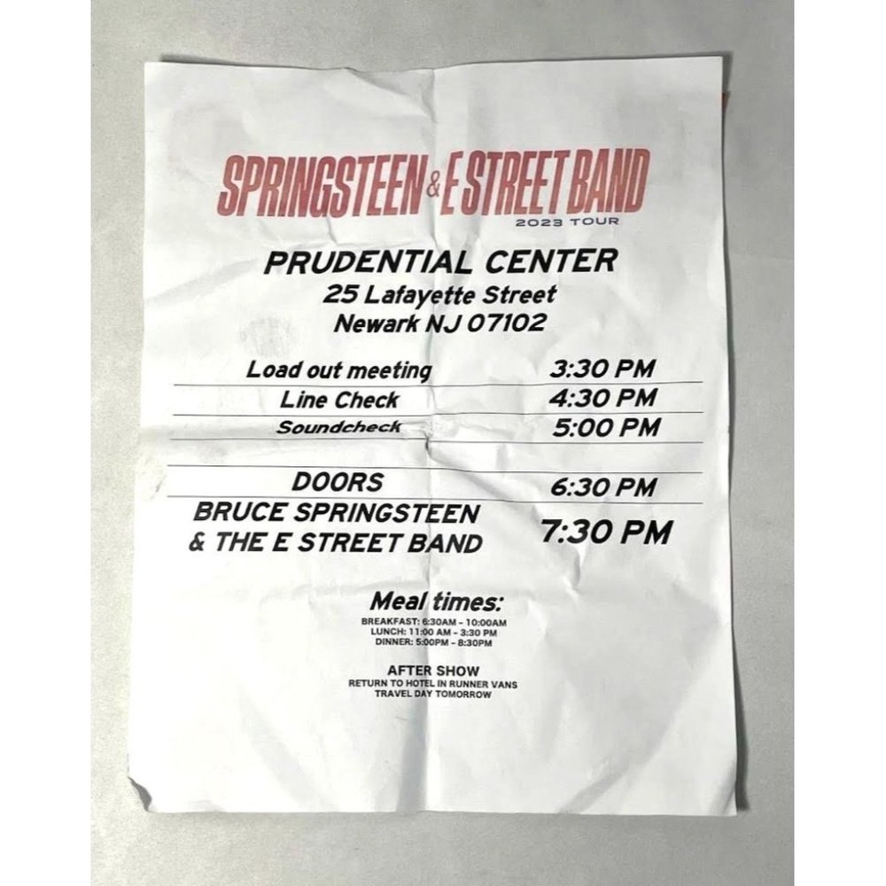 Bruce Springsteen and the E Street Band Show Schedule-New Jersey 2023